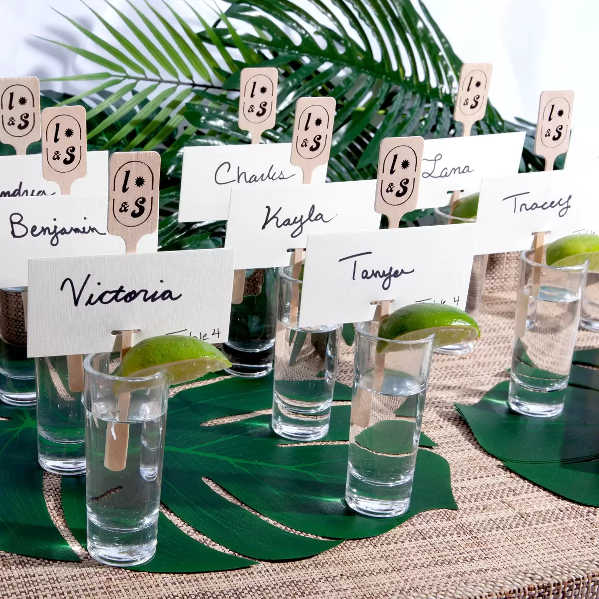 DIY Tequila Shot Escort Cards