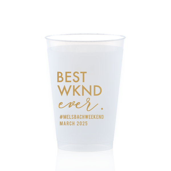 Our Best Weekend Cup will impress guests like no other. Make this party unforgettable.