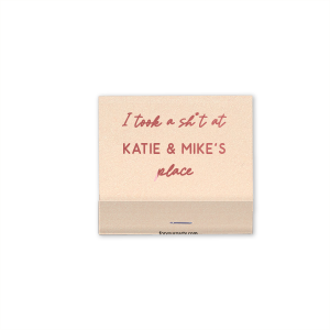 Get fancy with these funny I Took A Sh*t At Their Place Matches. Bring smile on people faces and make yourself recognizable. Expect a lot of compliments for the creativity. 