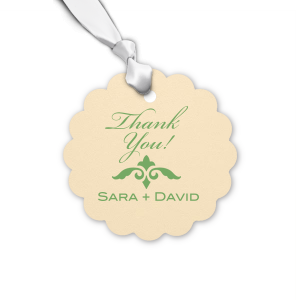 Our personalized Stardream Plum Square Gift Tag with Matte Ivory Foil Color has a Fleur de Accent graphic and is good for use in Accents themed parties and will give your party the personalized touch every host desires.