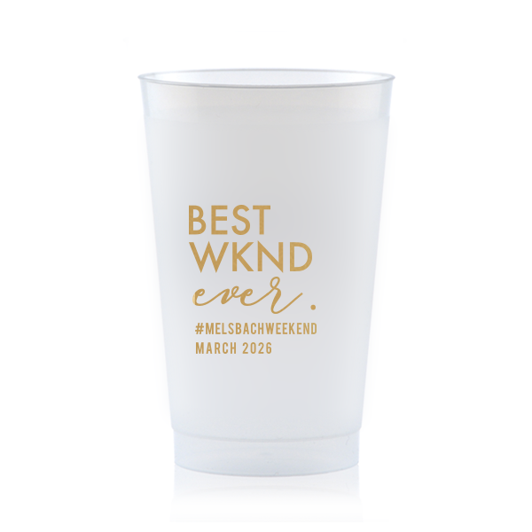 Our Best Weekend Cup will impress guests like no other. Make this party unforgettable.