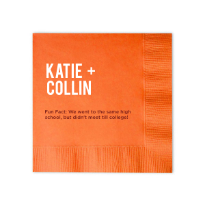 Custom Watercolor Sunrise Cocktail Napkins - 2 Color with Matte White Foil and Matte Black Foil will look fabulous with your unique touch. Your guests will agree!