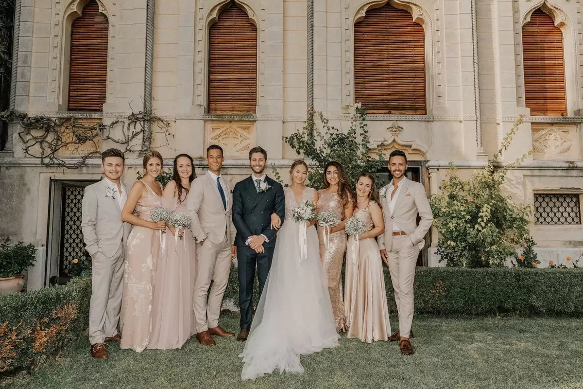 Brie Doffing real wedding party