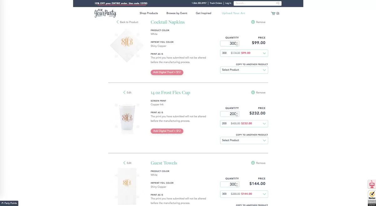 Copy Your Design for Easy Coordinating wedding barware