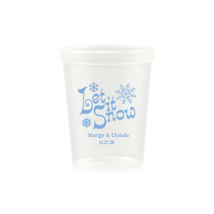 Celebrate the most wonderful time of the year with the Let It Snow Cup. A classic and cheerful design that is sure to warm hearts through the chilly holiday season. Available in a variety of colors and styles to best suit your tastes and needs. 