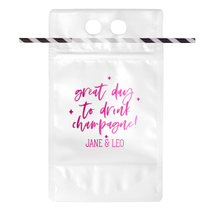 Great Day to Drink Champagne Drink Pouch