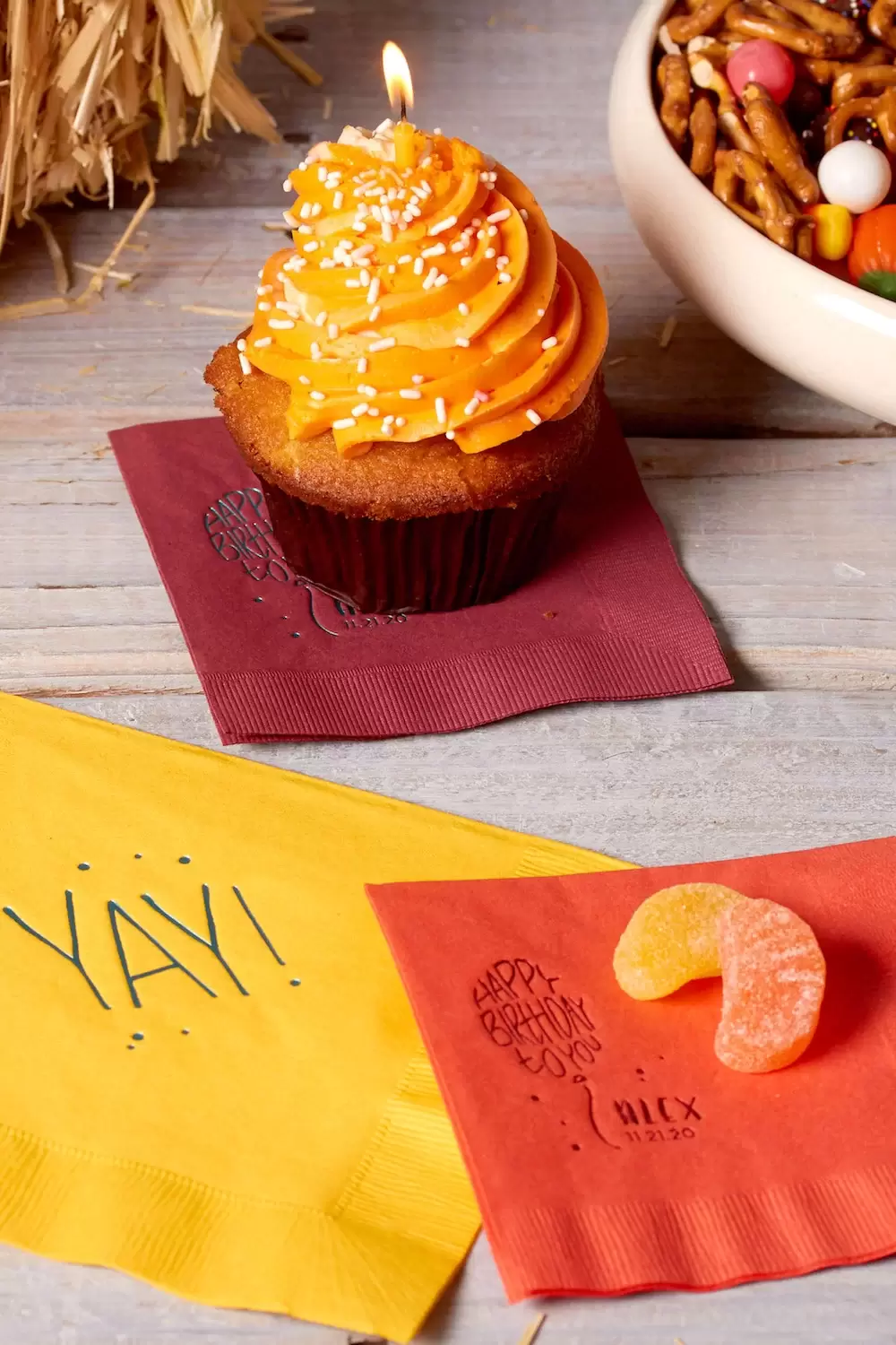 person party napkins for cake