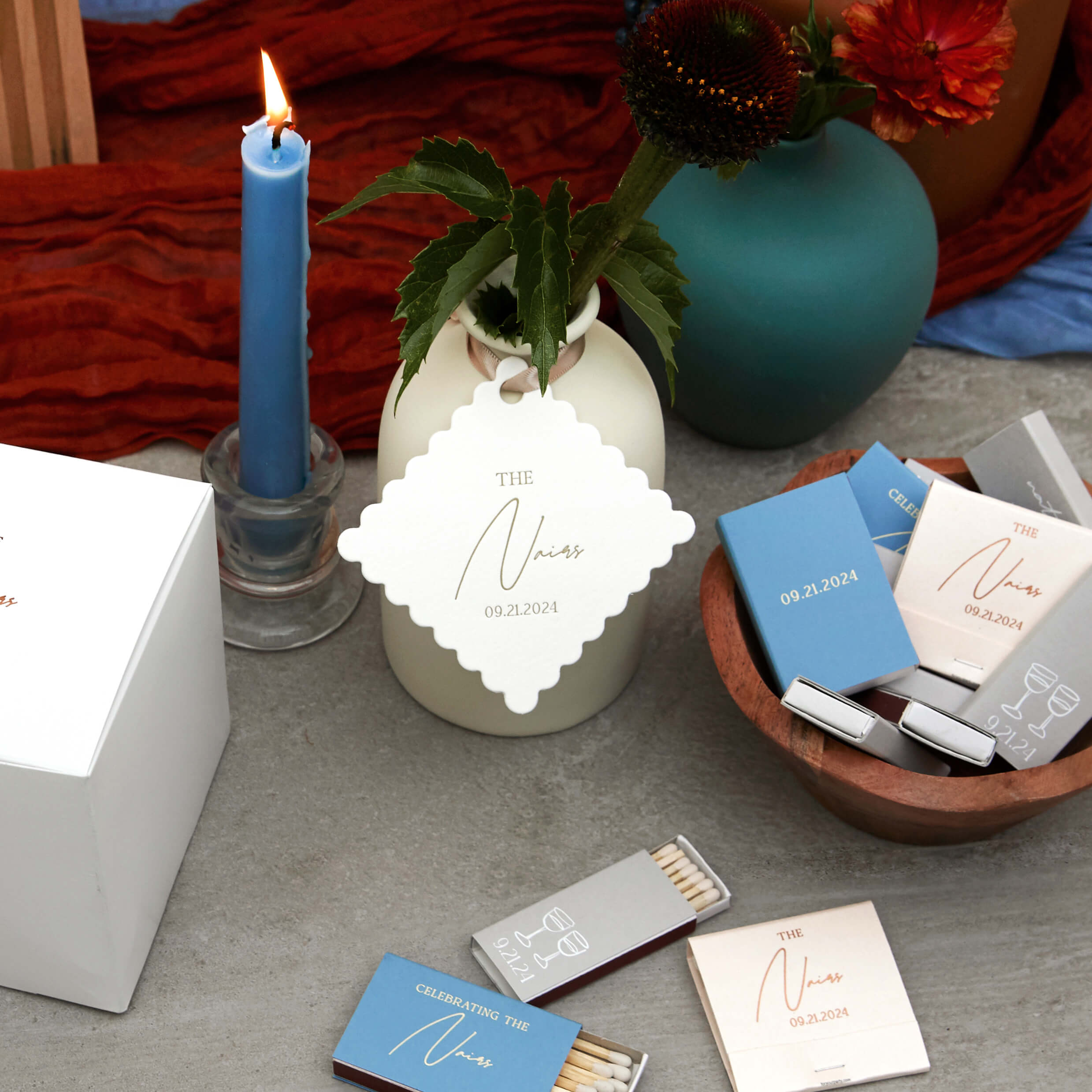 Letterpress Large Scalloped Gift Tag