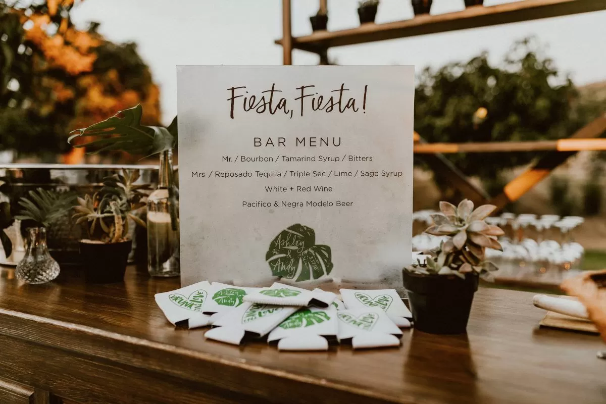 everyday pursuits destination wedding koozies