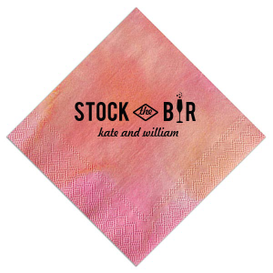 Our beautiful custom Coral Cocktail Napkin with Matte Black Foil has a Single flute graphic and is good for use in Drinks, Holiday, Wedding themed parties and can be customized to complement every last detail of your party.