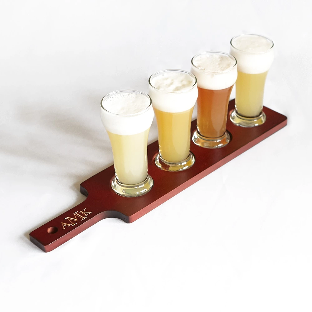 A custom beer flight is a perfect Christmas gift!