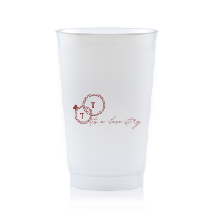 The It's A Love Story Cup will have your guests saying "Yes!" Commemorating the engagement of Taylor Swift and Travis Kelce, match your own special event with their whirlwind romance. Customize the text and style of cup to best match your special events unique vibes!
