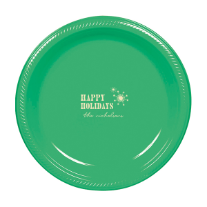 Happy Holidays Snowflake Plate