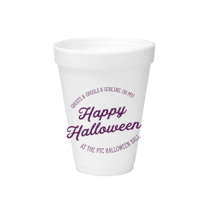 Happy Halloween Foam Cup