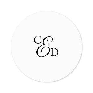 Our custom White Small Round Label with Matte Black Ink Label Print Colors can't be beat. Showcase your style in every detail of your party's theme!