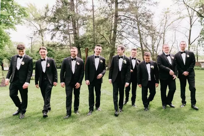 groomsmen at beautiful wedding weekend