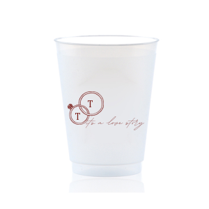 The It's A Love Story Cup will have your guests saying "Yes!" Commemorating the engagement of Taylor Swift and Travis Kelce, match your own special event with their whirlwind romance. Customize the text and style of cup to best match your special events unique vibes!