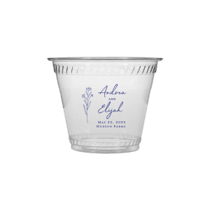 Embrace nature’s charm with the Wildflower Couple Names Wedding Cup, featuring a delicate wildflower stalk alongside the couple’s names in a simple, organic script. Perfect for celebrations that revel in the beauty of the outdoors and natural elegance, this cup subtly includes the event date and location.