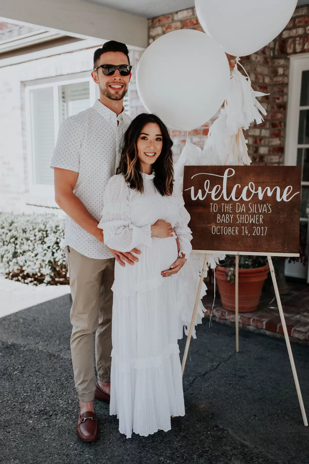 boho themed backyard baby shower