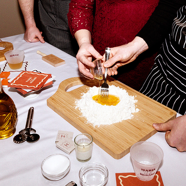 Pasta Party Names Matchbook