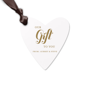 Here's a must have for your next celebration. Decorate your gift like never before and surprise your loved ones with this Our Gift To You Letterpress Tag. Everyone will love it!