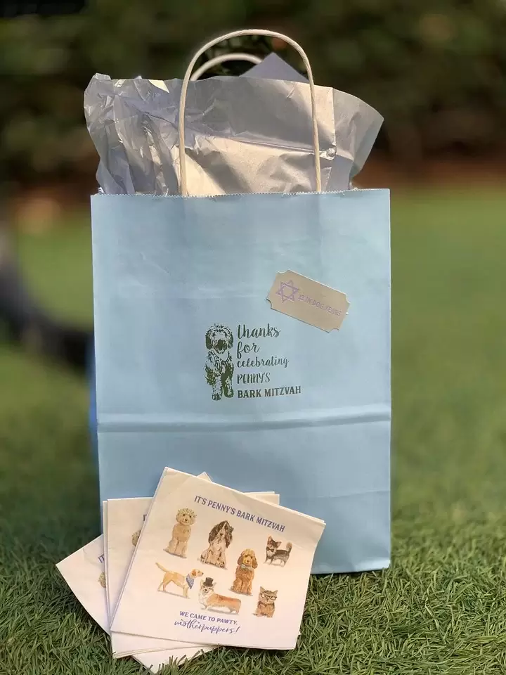 Gift bags from Penny to her puppy friends!
