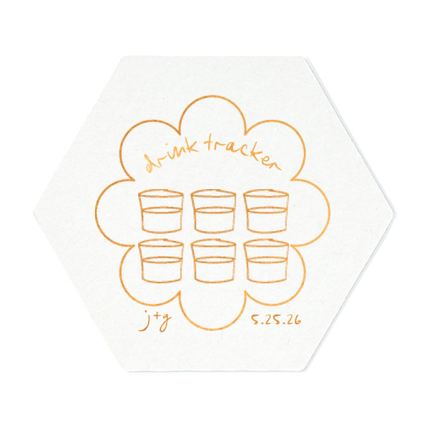 Kitschy Cocktail Hour Drink Tracker Coaster