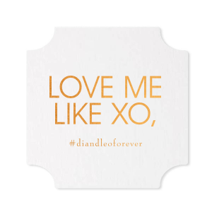 Personalized Blush with Kraft back Deco Coaster with Shiny Rose Quartz Foil will look fabulous with your unique touch. Your guests will agree!