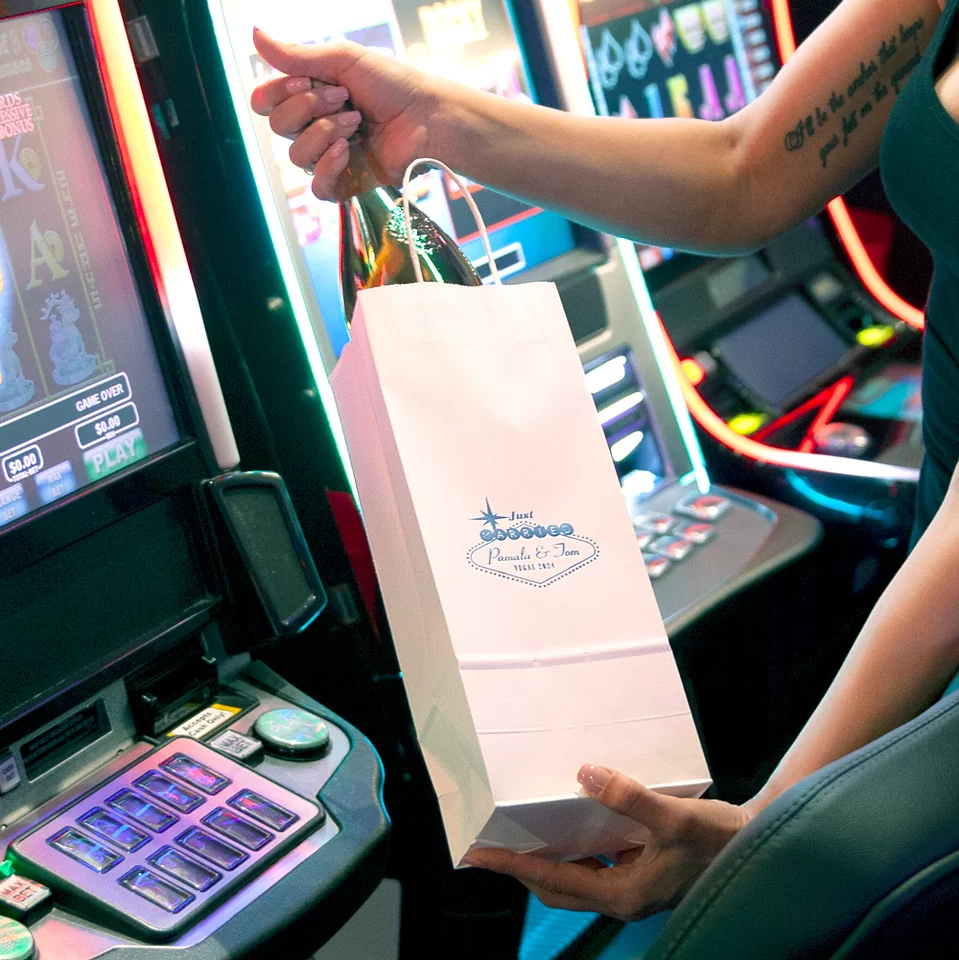 Vegas Baby Just Married Names Bag