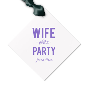 Custom Poptone Sky Blue Diamond Gift Tag with Shiny 18 Kt Gold Foil Color will add that special attention to detail that cannot be overlooked.