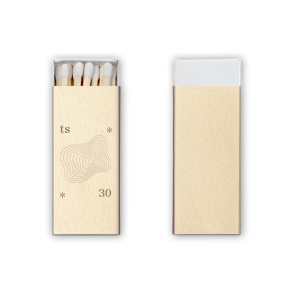 Personalize this minimal birthday party favor. Modern and trendy, you can customize our 30 strike matchbook with you name or initials and the age you are turning. 