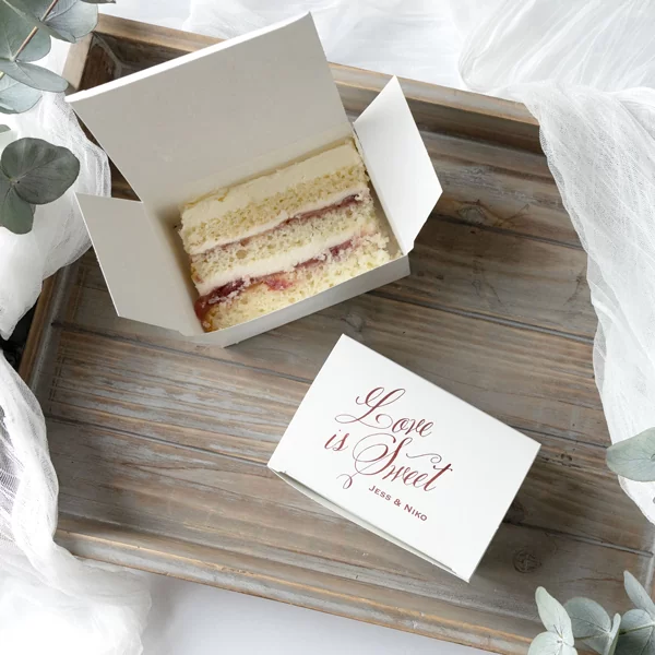 Love is sweet cake box