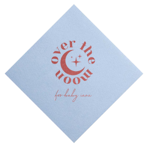 Over The Moon Baby Shower Napkin