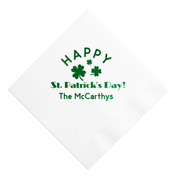 Happy St. Patrick's Day Napkin