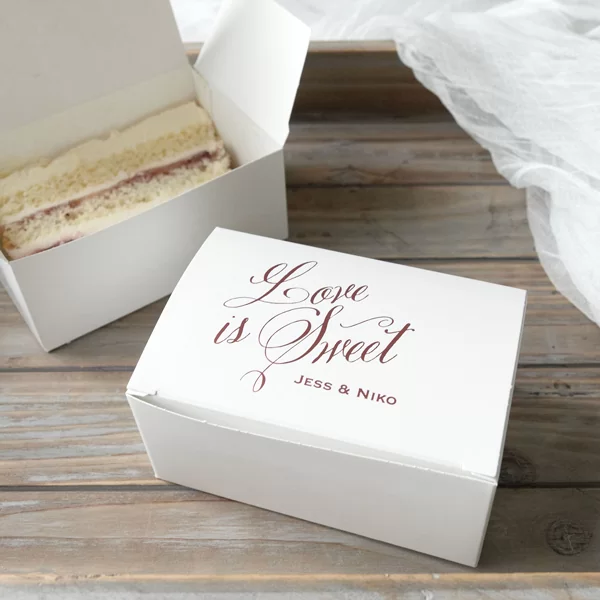 Love is sweet cake box