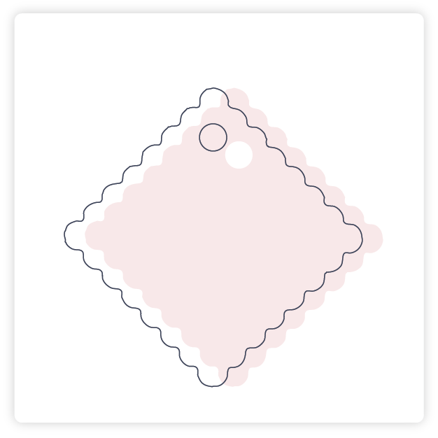Customize Scalloped Gift Tag More