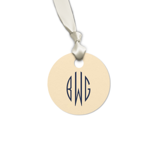 Our beautiful custom Natural Ivory Large Oval Gift Tag with Matte Navy Foil can be personalized to match your party's exact theme and tempo.