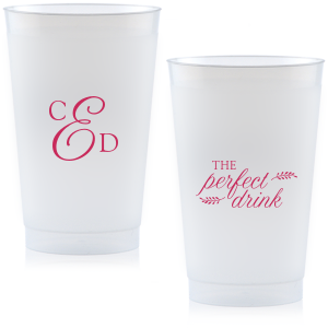 Personalized Matte Fuchsia Ink 9 oz Frost Flex Cup with Matte Fuchsia Ink Cup Ink Colors couldn't be more perfect. It's time to show off your impeccable taste.
