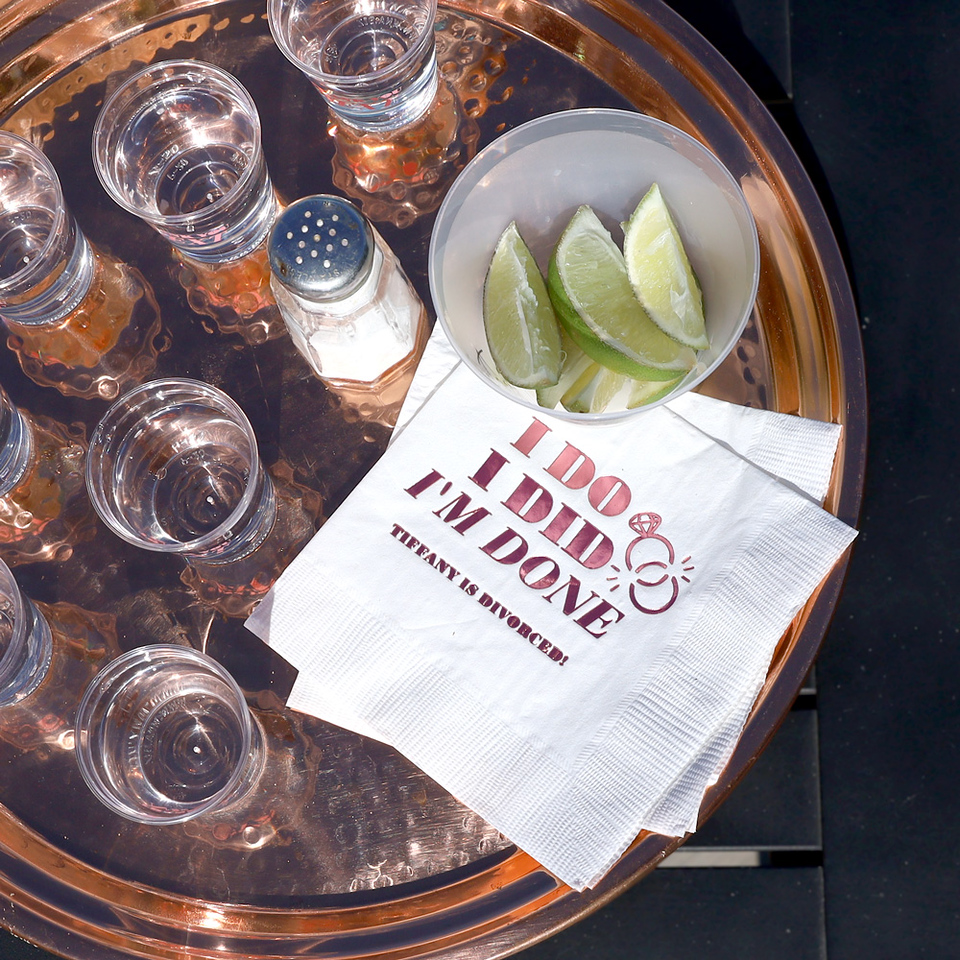 I Do I Did I'm Done Divorce Party Napkin