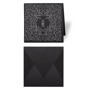 The ever-popular Poptone Peach Gift Enclosure with Matte Ivory Foil has a Linear Floral Frame 2 graphic and is good for use in Floral, Wedding themed parties and will look fabulous with your unique touch. Your guests will agree!