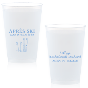 The Bride To Be Après Cup is perfect for destination bachelorette parties! Memorialize your special event with a high quality cup of your style choice printed in the color that best matches your taste. Personalize the text to convey all the important details and any well wishes for honored guests.