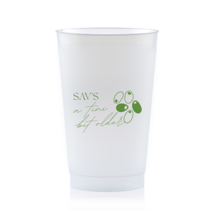 Celebrate another year with the A Tini Bit Older Birthday Cup. The devilishly clever design is customizable in the screen print ink color and cup style of your choice. 