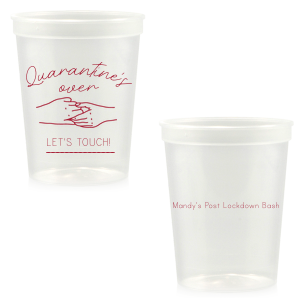 Custom Clear 16 oz Stadium Cup with Matte Poppy Ink Cup Ink Colors is good for use in Trendy, Wedding themed parties and will impress guests like no other. Make this party unforgettable.