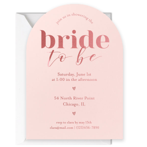 Bride To Be Bridal Shower Invite