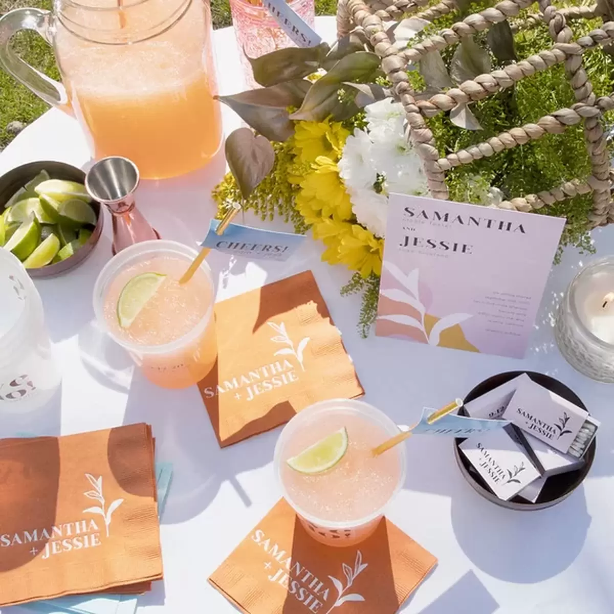 custom wedding reception accessories are just as fabulous at smaller events