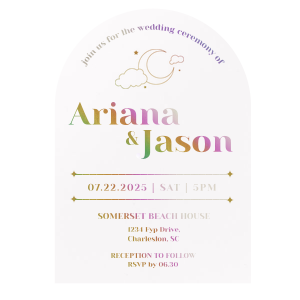 Over the Moon Wedding Invitation