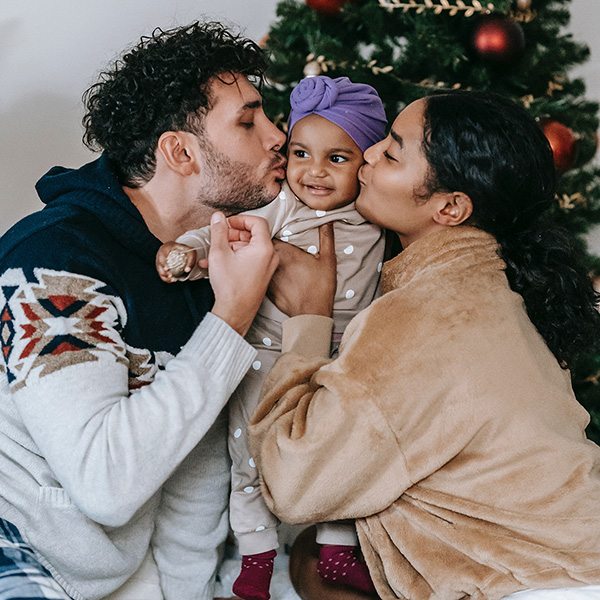 colorful Christmas decorations