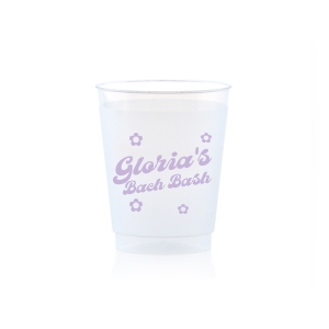 Embrace the bride-to-be's final fling before the ring with the Bachelorette Blooms Personalized Cup, featuring her name encircled by delicate minimal floral designs. A chic and feminine touch for a memorable bachelorette party.