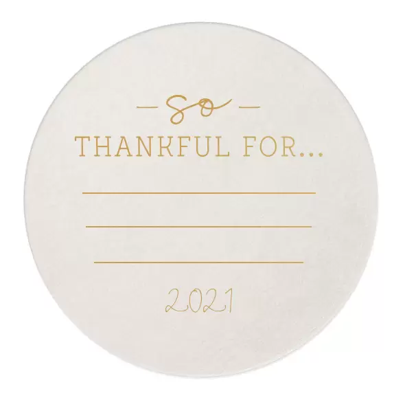 "So Thankful" Coasters for your Thanksgiving Table