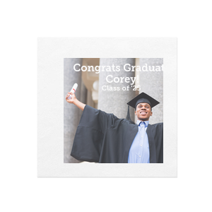 Graduation Photo/Full Color Napkin